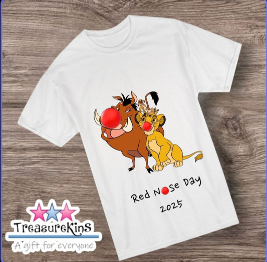 Red Nose day TShirt -Lion King Inspired