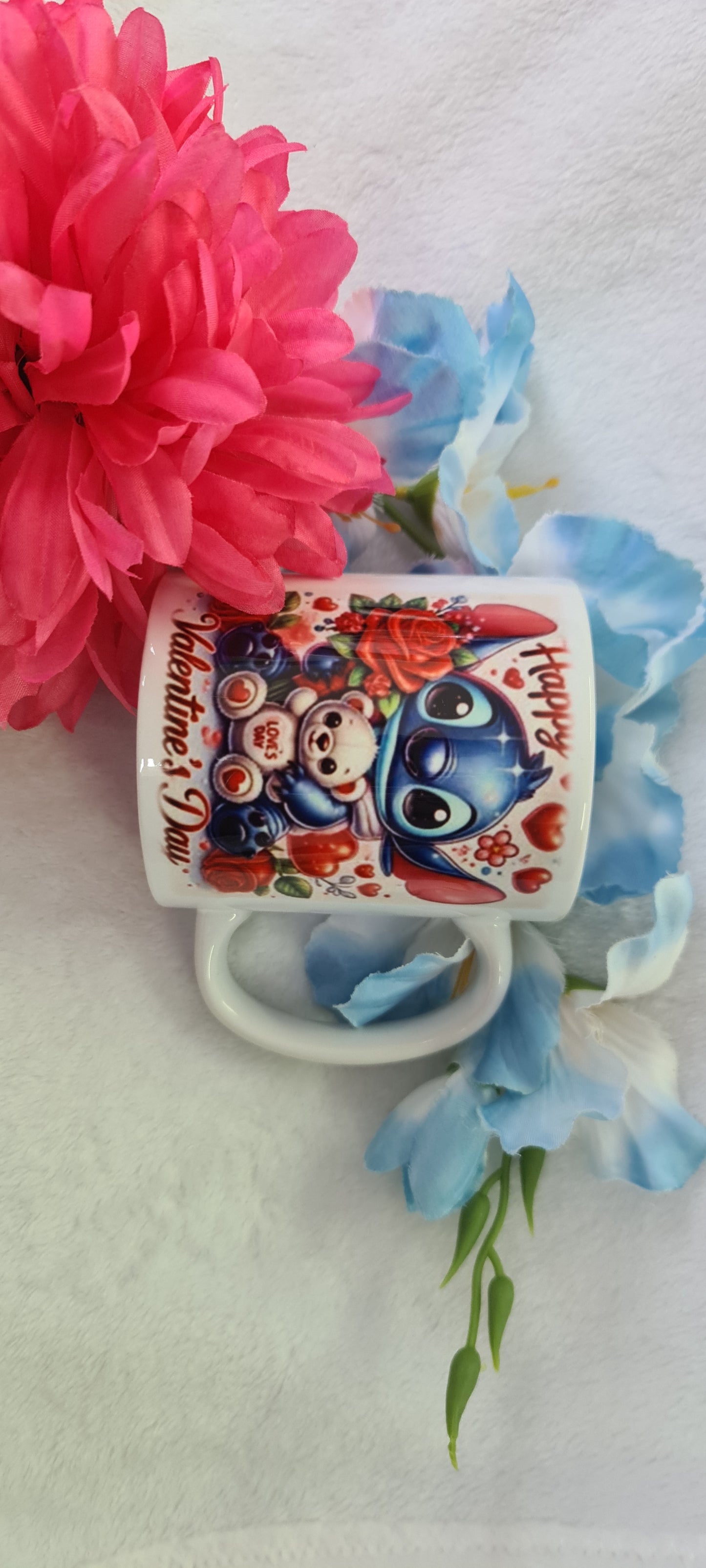 Valentines day stitch Mug