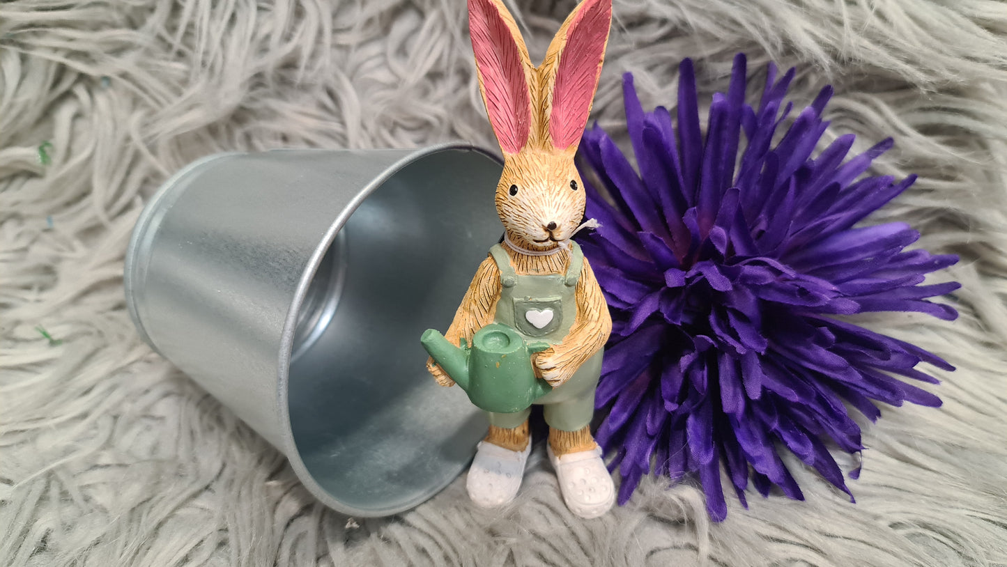 Gardening Bunny Figure