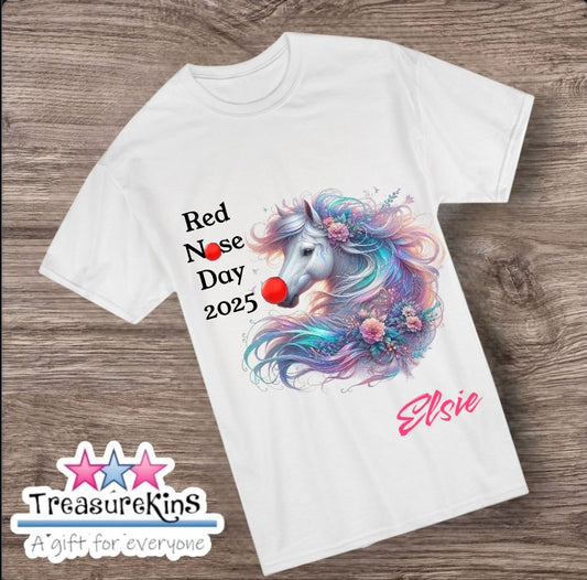 Red Nose day TShirt - Unicorn Inspired