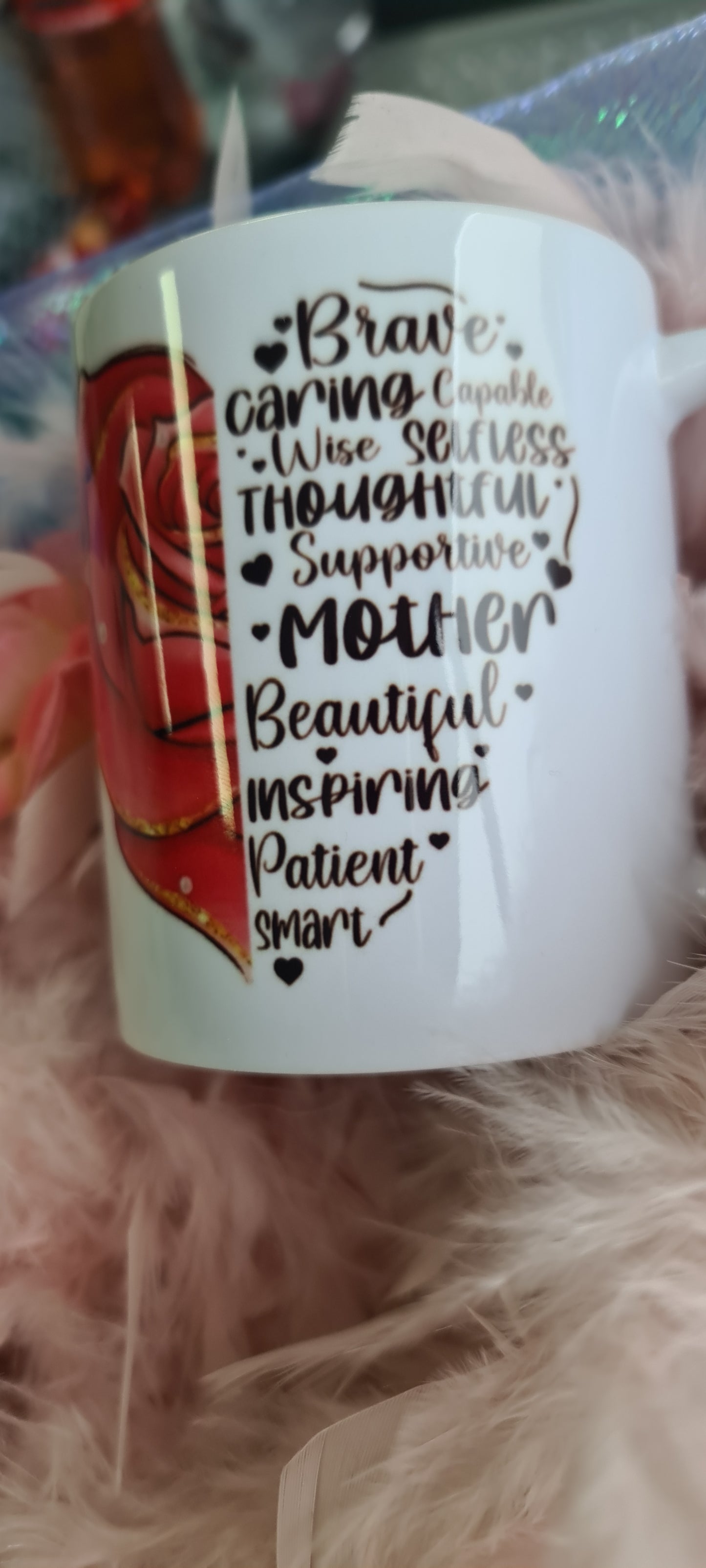 rose/heart sentiment mother mug