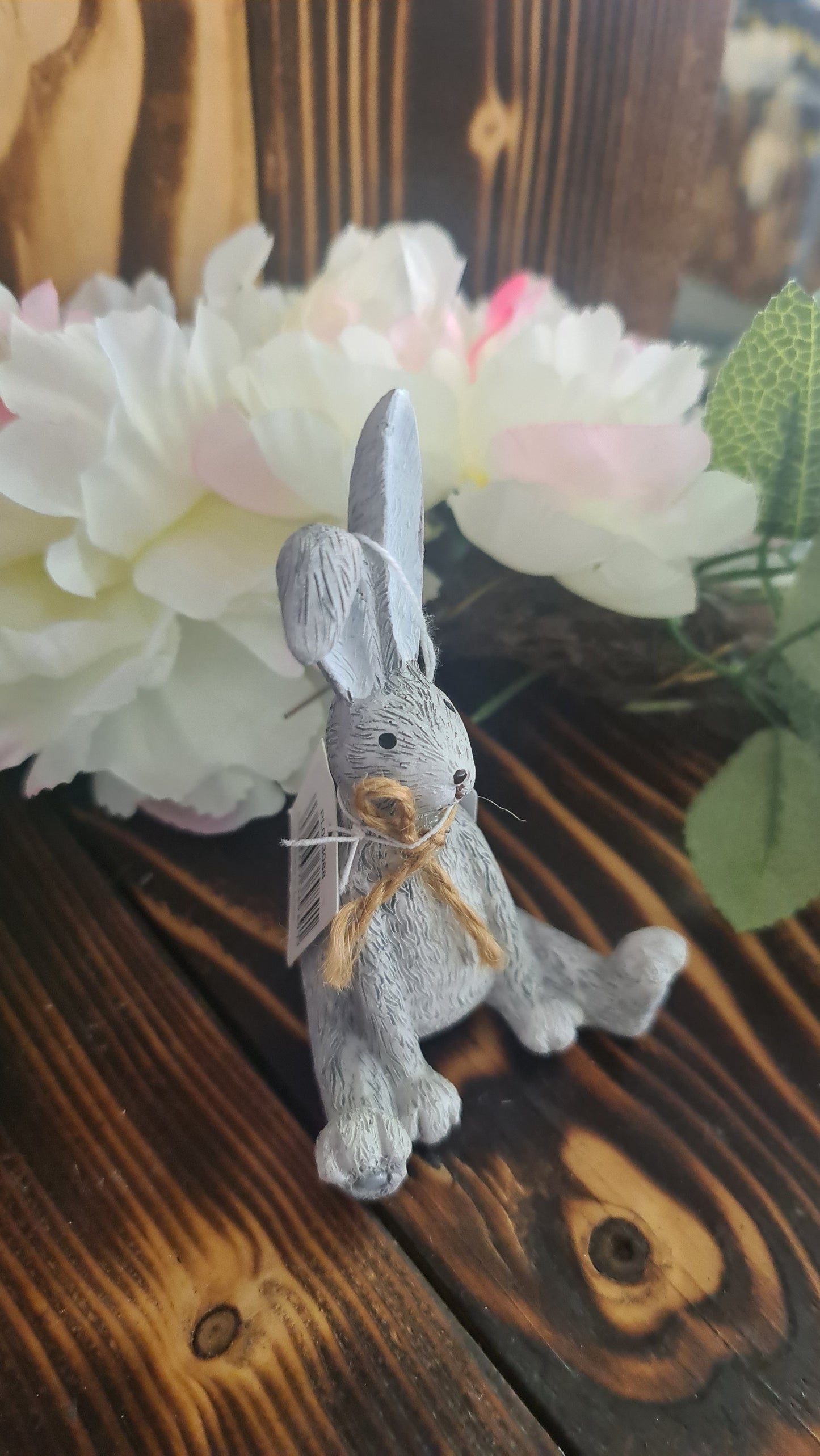 Grey Sitting Bunny