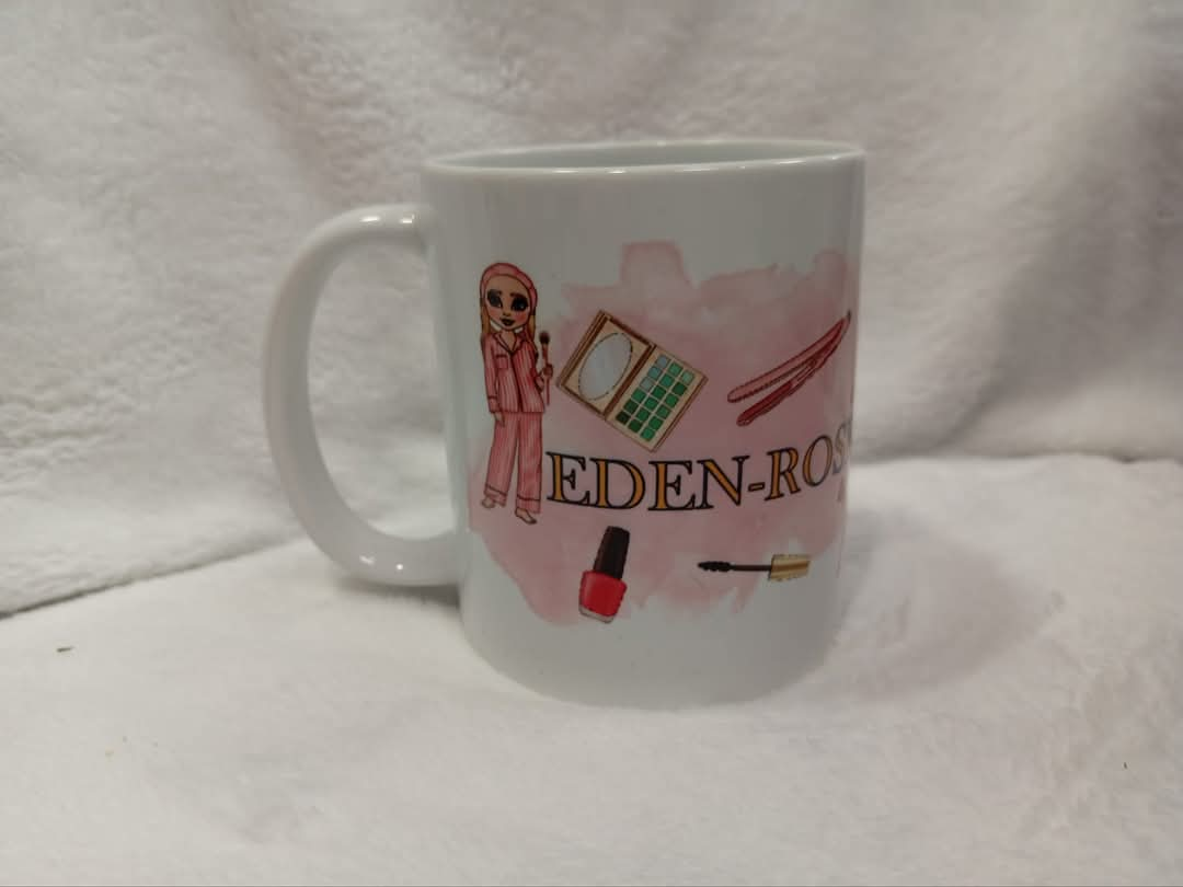 Make Up Doll pj personalised mug