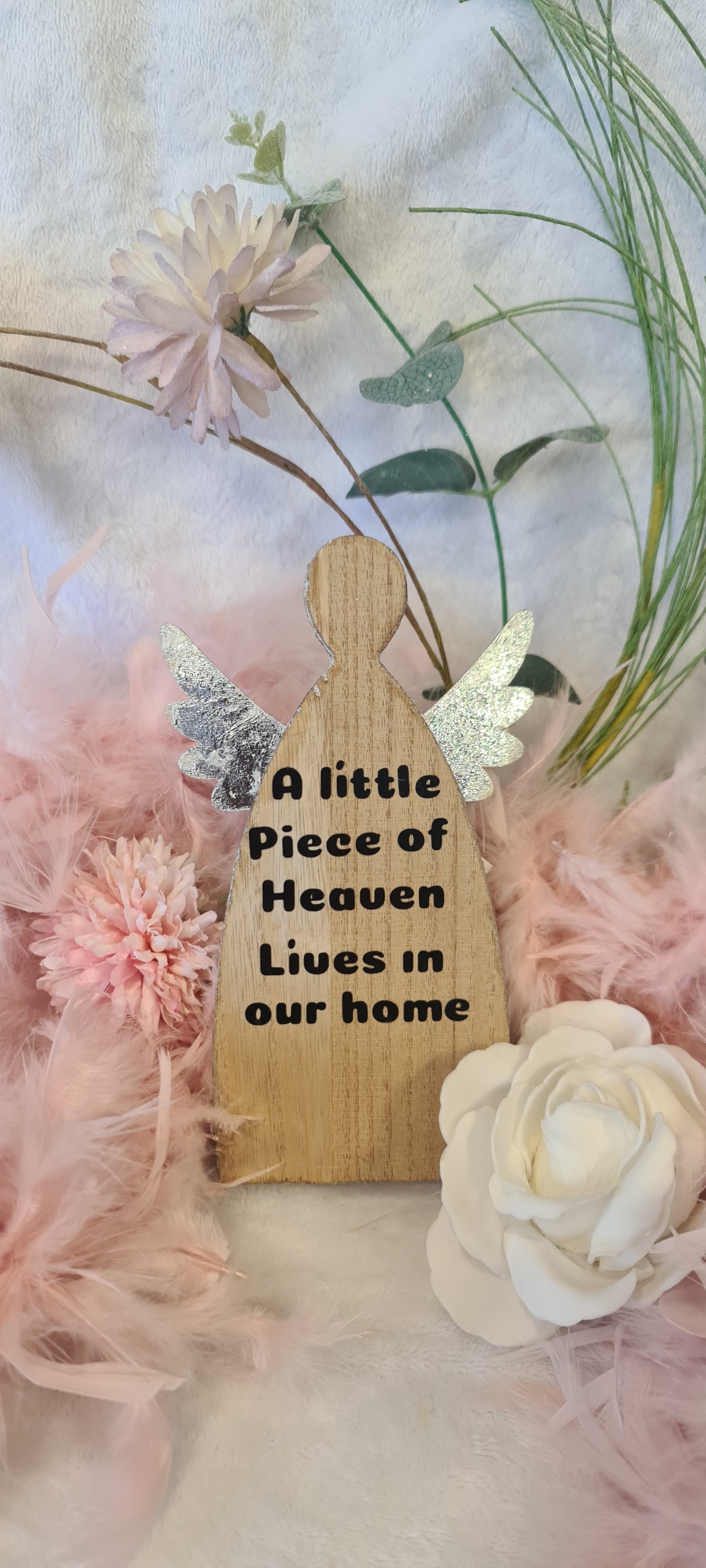 Wooden Sentiment Angel