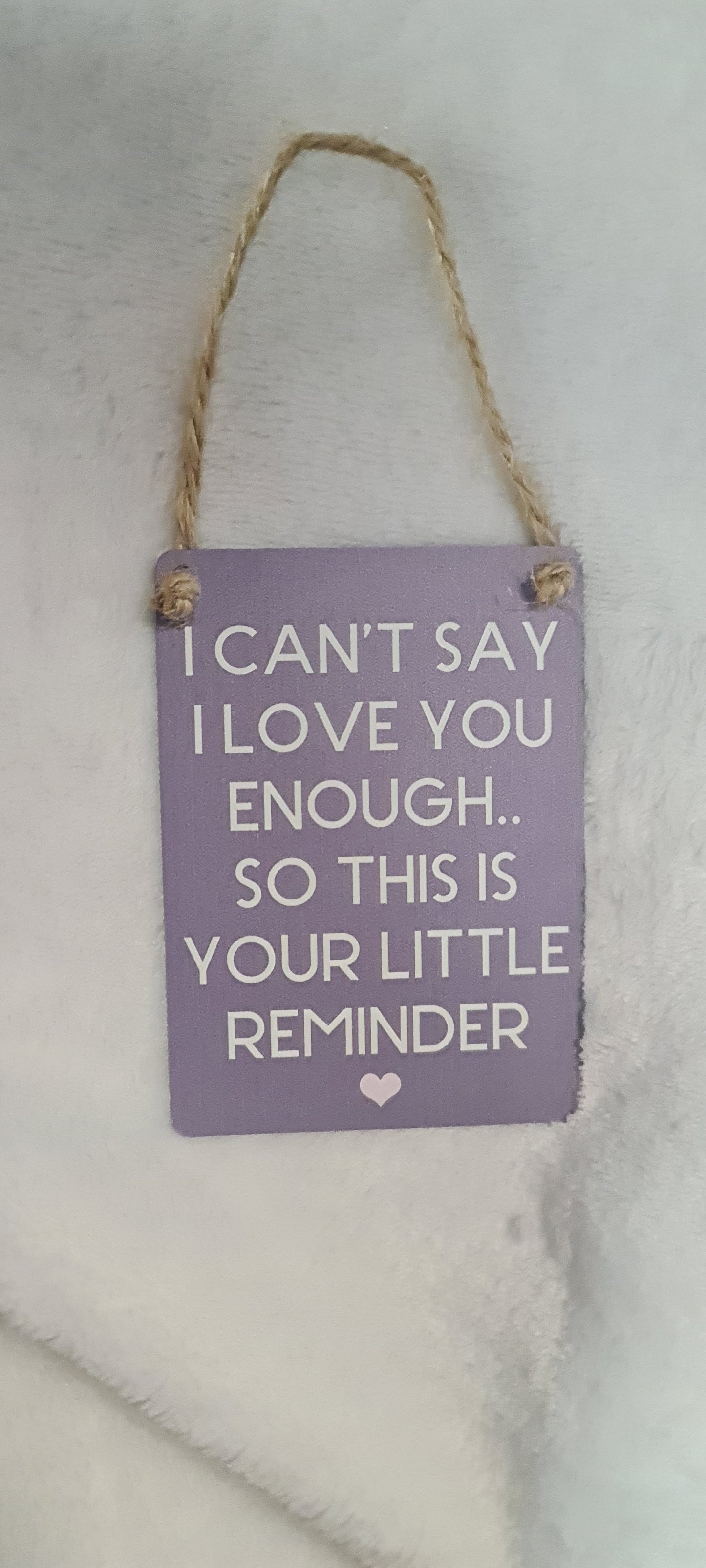 mini metal hanging plaque - YOUR LITTLE REMINDER