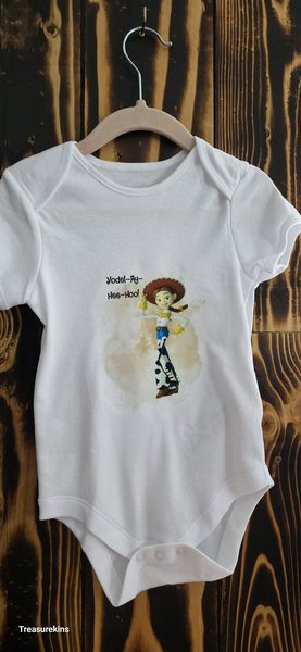 Personalised Toy story inspired Jessie baby vest