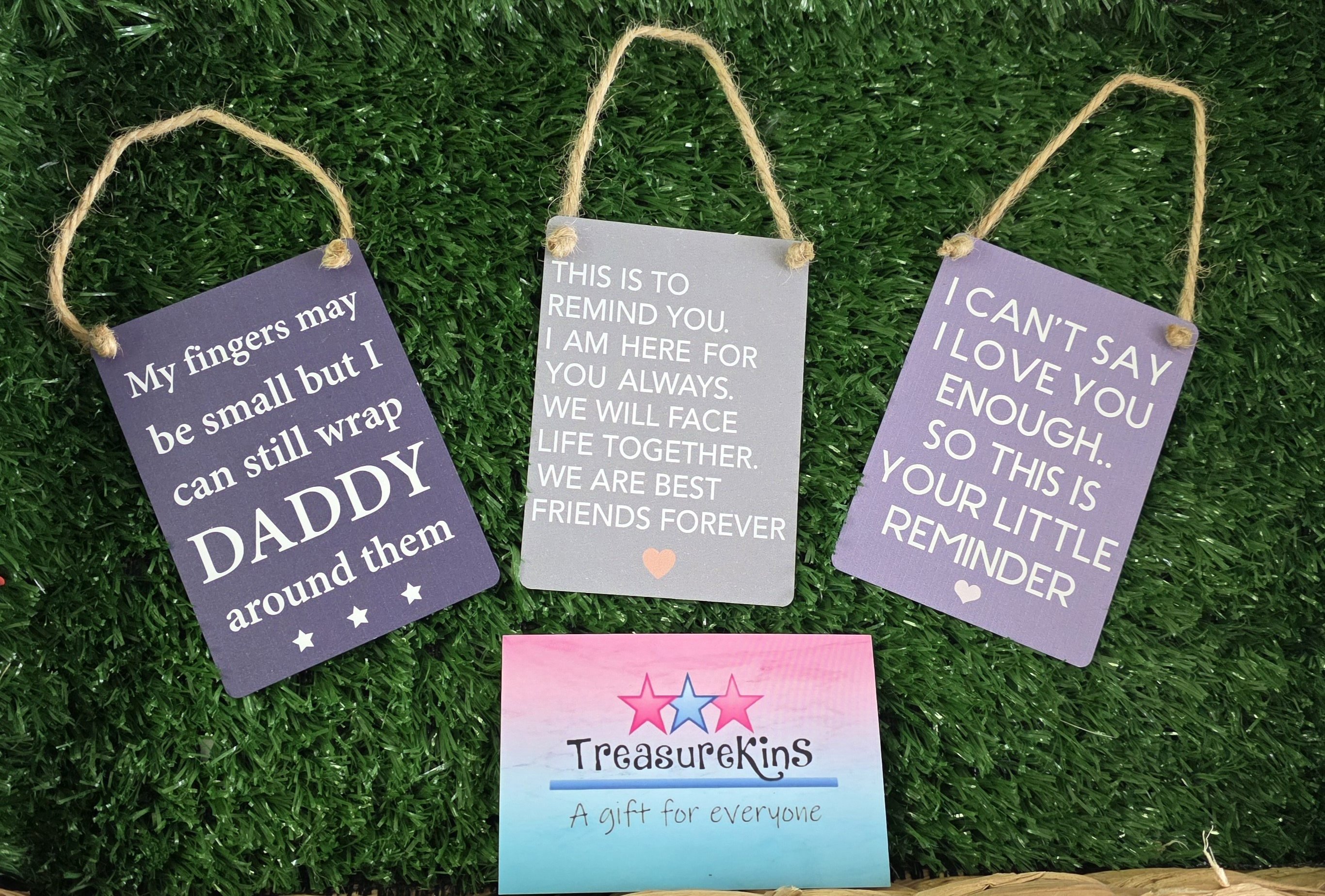 This is to remind you, mini metal plaque