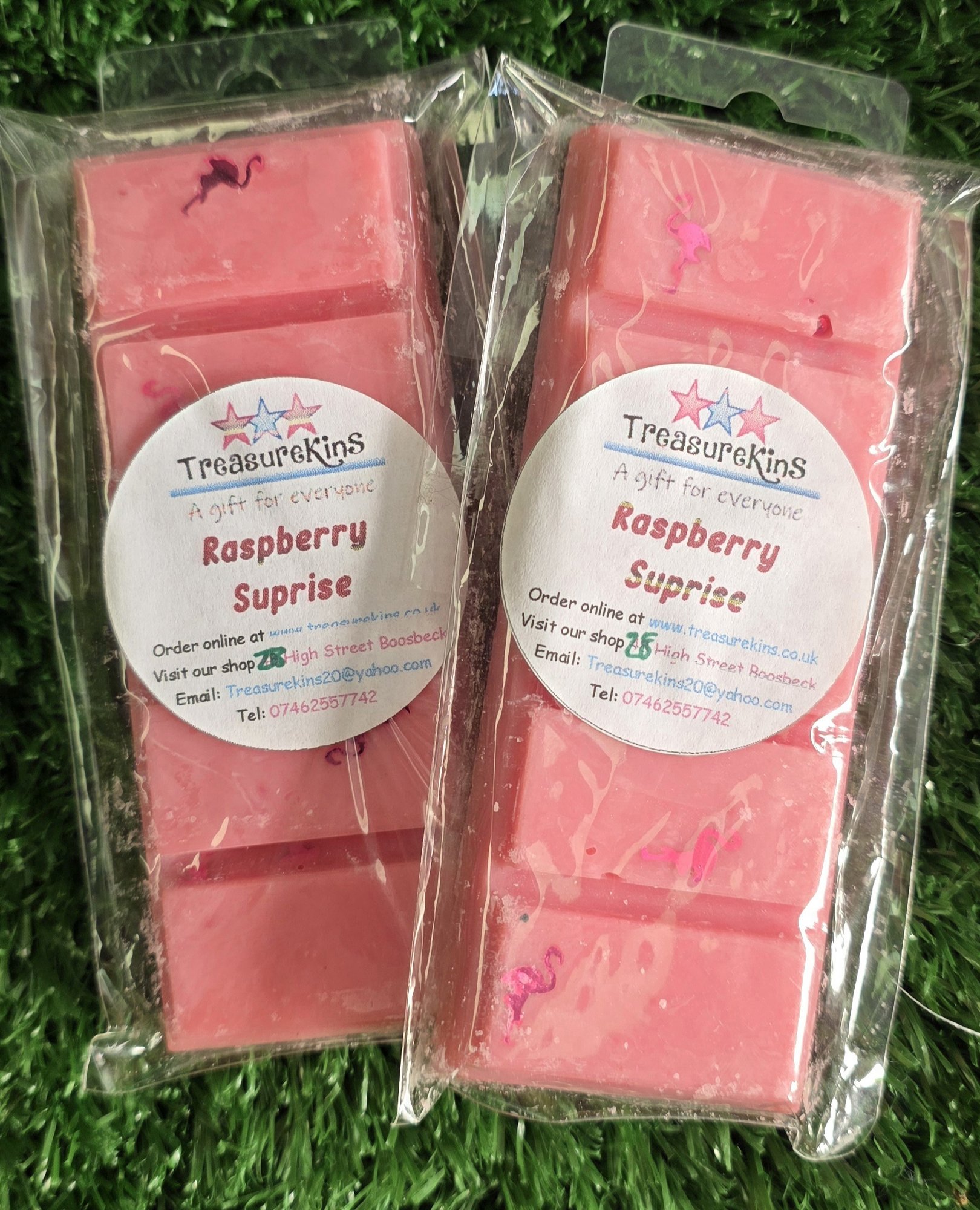 Raspberry Surprise scented soy wax melts