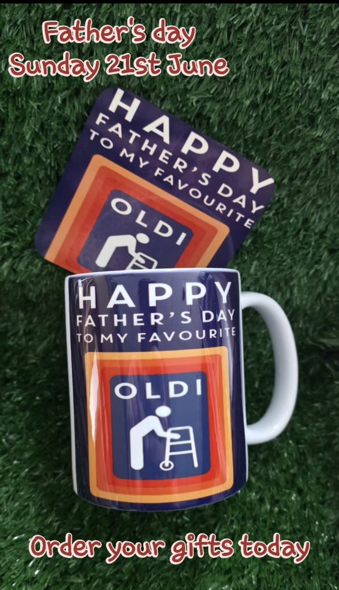 Favourite Oldi Mug and Coaster Fathers Day Gift Set