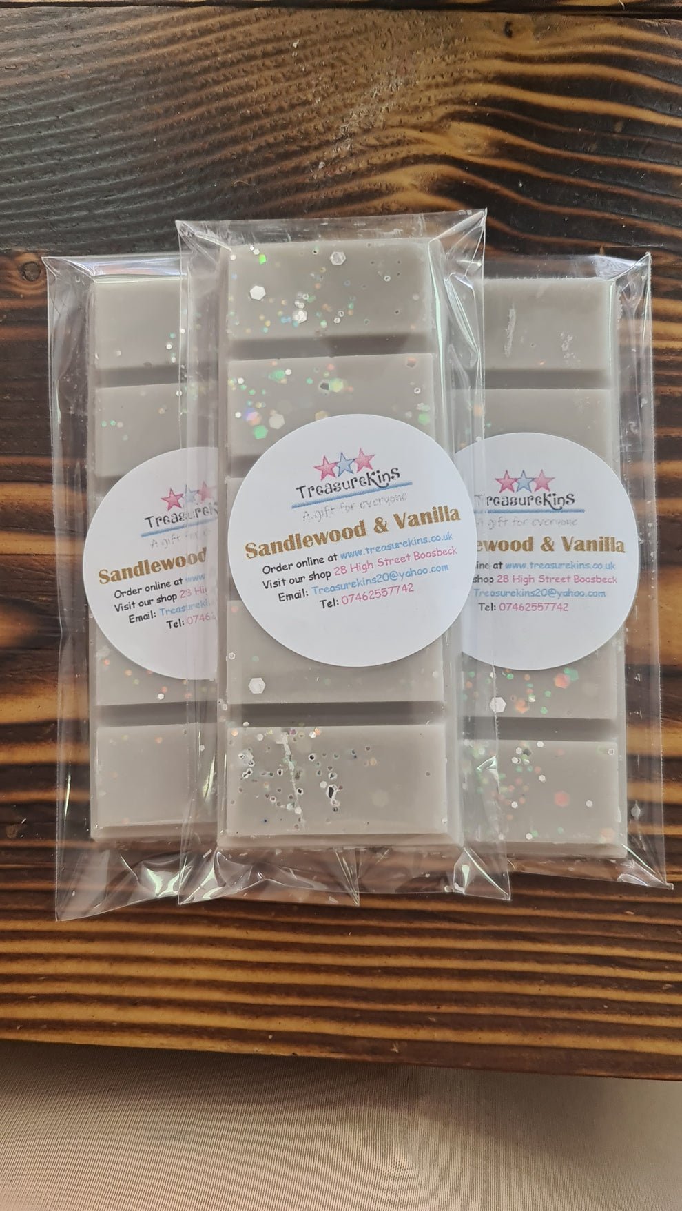 Sandalwood & Vanilla Scented soy wax melt