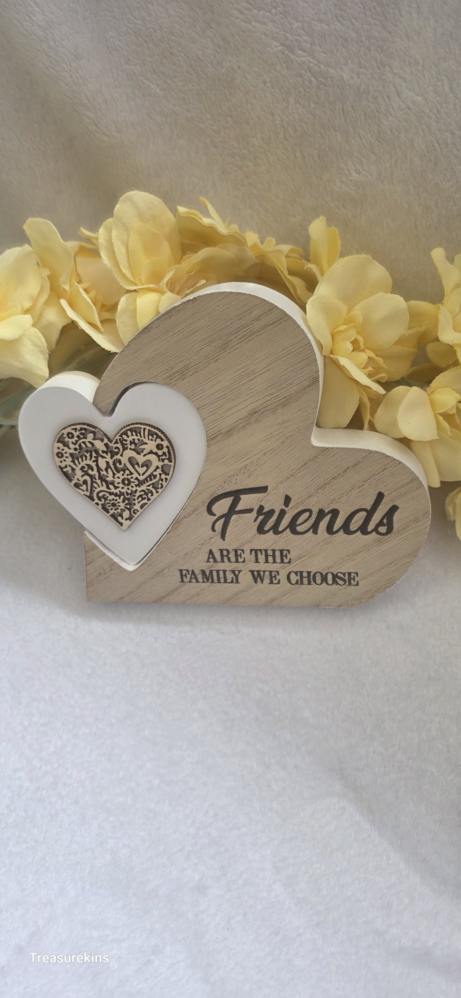 Friends are the family we choose Plaque
