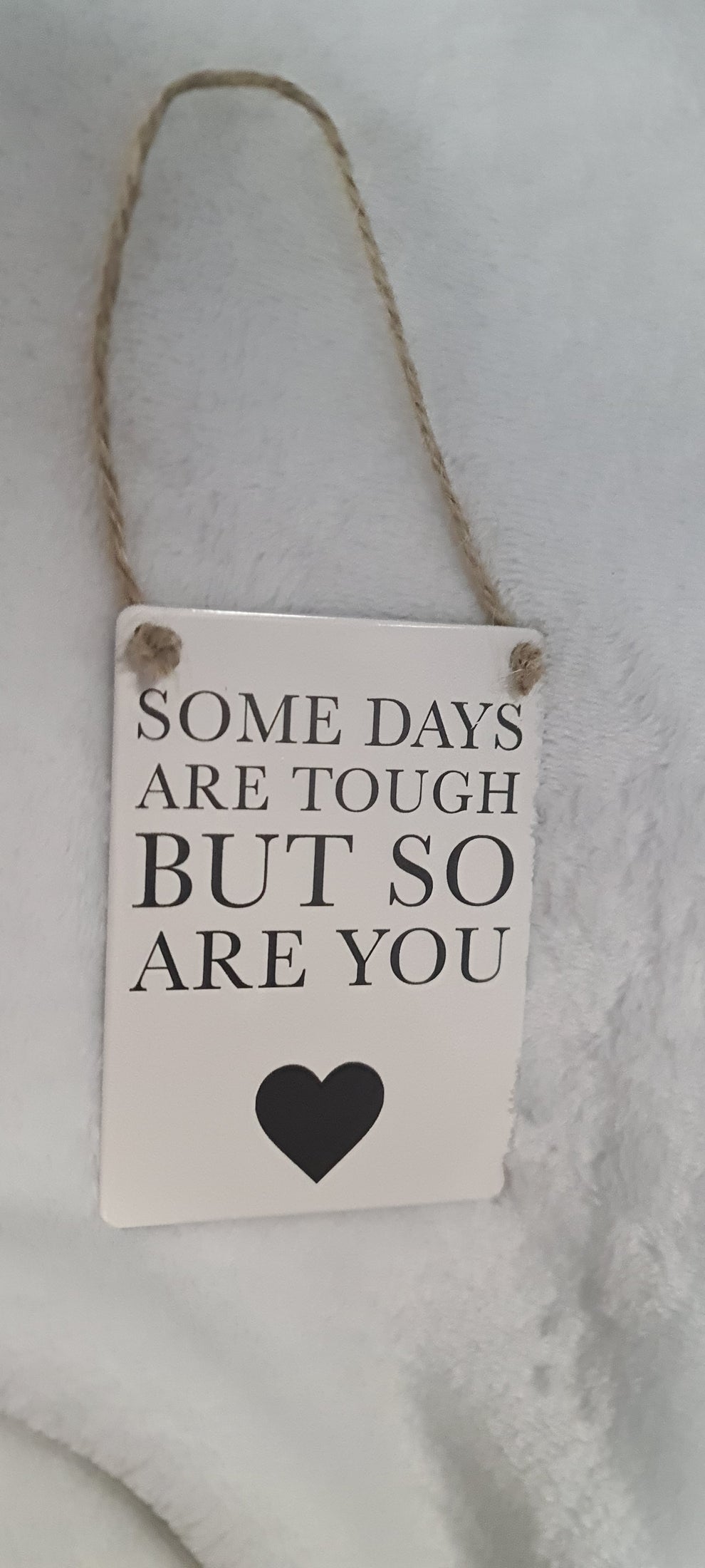 Mini Plaque -  some days are tough but so are you